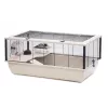 Gaiola para pequenos animais INZ INTER-ZOO Bob + Wood, bege e preto, 780x480x360 mm