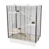 Gaiola para pequenos animais INZ INTER-ZOO Diego + Wood Beige 780x480x800