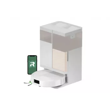 Aspirador robô iRobot Roomba Combo 575 branco com função de lavagem e estação de acoplamento AutoWash