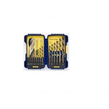 IRWIN jogo de 15 brocas de cobalto 1,5-10 mm HSS M35 ponta afiada DIN 338