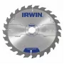 Disco de serra IRWIN Construction Series 250 mm x 30 mm furo, 60 dentes TCT, ATB, corte de madeira