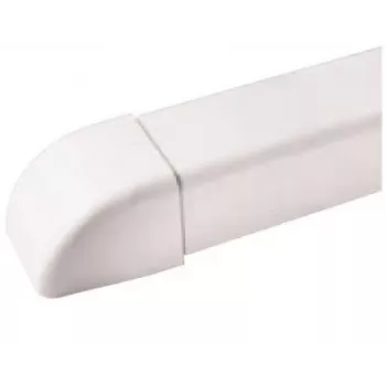 Tampa terminal IVENSIS IPEP60 para canal de cabos branca 60 mm PVC snap-on