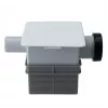 IVENSIS ISN32 Fecho hídrico de condensados encastrado 100x100 - ABS branco, saída de 32mm, fecho de odores