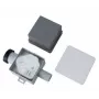 IVENSIS ISN32 Fecho hídrico de condensados encastrado 100x100 - ABS branco, saída de 32mm, fecho de odores