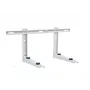 Ivensis IWL550 suporte de prateleira de parede rebatível com calha de montagem, 550 mm, branco, aço com pintura em pó