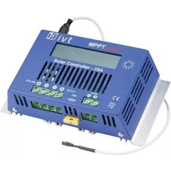 IVT controlador de carga solar 12V/24V 20A MPPTplus 20A com ecrã LCD 200036