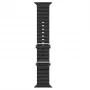 Pulseira iWear S1 Grooved Soft Silicone 20mm para Apple Watch 49mm / 45mm / 44mm / 42mm preta