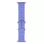 iWear Bracelete de silicone macio ranhurado S1 20mm para Apple Watch 49mm / 45mm / 44mm / 42mm lilás