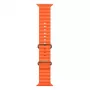 Correia iWear S1 Grooved Soft Silicone 20mm para Apple Watch 49mm / 45mm / 44mm / 42mm Laranja