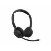 Jabra Evolve3 45 MS Stereo auscultadores com microfone, Link 390c, base de carregamento, preto