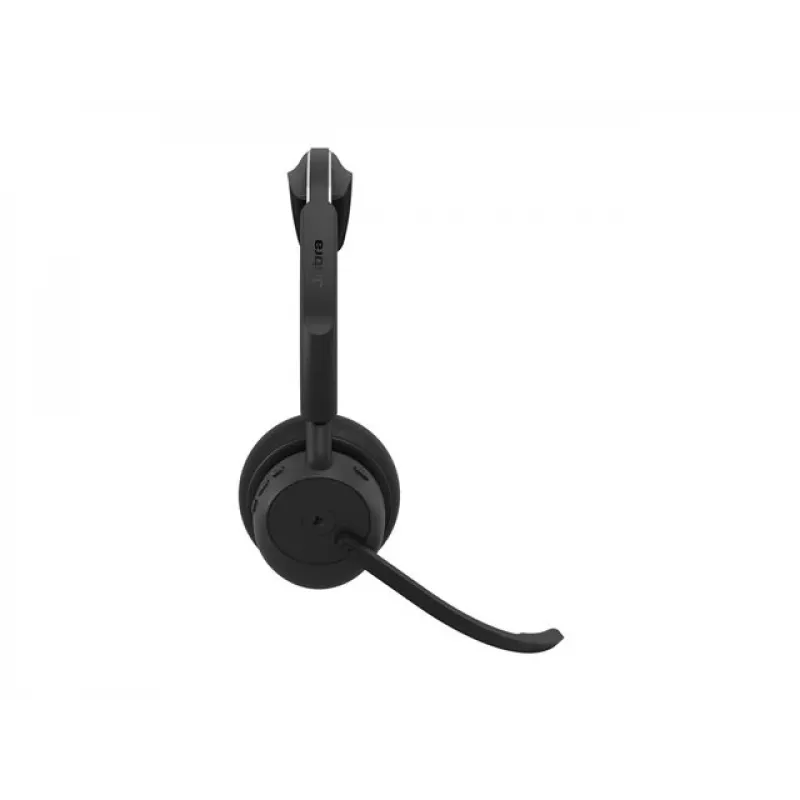 Jabra Evolve3 45 MS Stereo auscultadores com microfone, Link 390c, base de carregamento, preto