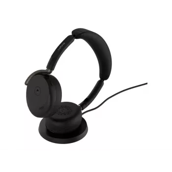 Jabra Evolve3 65 Flex Link 390c MS auscultador com base de carregamento sem fios