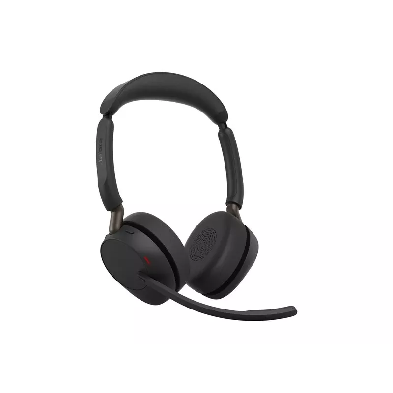 Jabra Evolve3 65 Stereo Link 390a Headset sem fios UC, preto, certificado Microsoft Teams