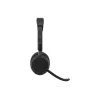 Jabra Evolve3 65 headset Bluetooth estéreo sem fios com adaptador Link 390a USB-A e base de carregamento – certificado Microsoft Teams, on-ear, microfone com cancelamento de ruído, bateria 37h