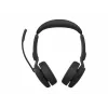 Jabra Evolve3 65 UC Stereo auscultadores com microfone, Link 390c, base de carregamento, preto