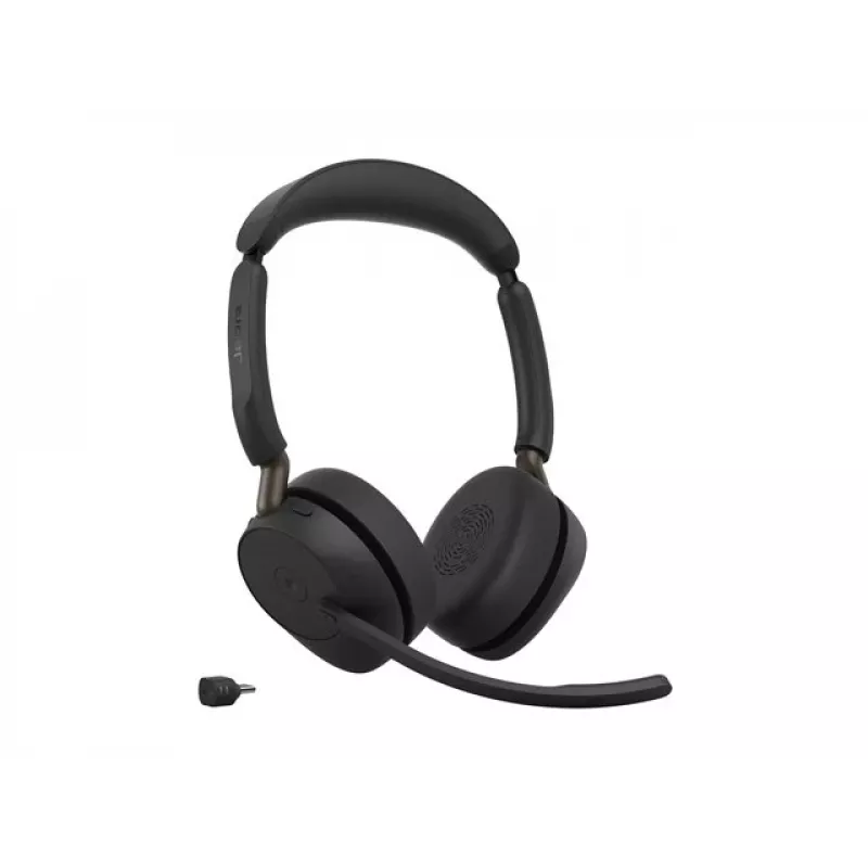 Jabra Evolve3 65 Headset estéreo sem fios com Link 390c e estação de carregamento – certificado Microsoft Teams