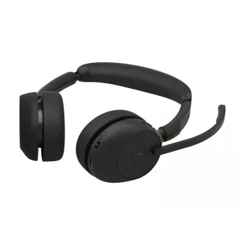Jabra Evolve3 65 Headset estéreo sem fios com Link 390c e estação de carregamento – certificado Microsoft Teams