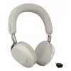 Jabra Evolve3 75 UC headset Bluetooth on-ear sem fios com cancelamento de ruído e adaptador Link 390c (Warm Grey)