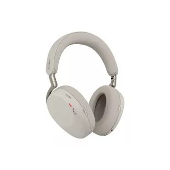 Headset sem fios over-ear Jabra Evolve3 85 UC com cancelamento ativo de ruído e adaptador Link 390C, Warm Grey