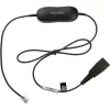 Cabo para auscultadores Jabra GN1200 Smart Cord de QD para RJ10, 0,8 m, reto, preto (88001-99)