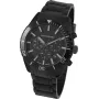 JACQUES LEMANS KC-104B relógio unissexo analógico de quartzo 44mm mostrador preto bracelete de pele genuína