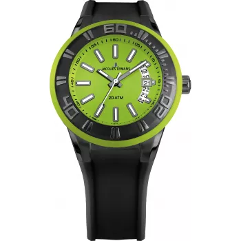 Relógio Jacques Lemans unissexo 1-1784N Liverpool 50mm aço inoxidável quartzo cronógrafo