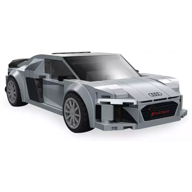 Jamara CaDA Audi R8 Coupé conjunto de blocos de construção à escala 1:24 – 272 peças, cinzento, a partir dos 8 anos