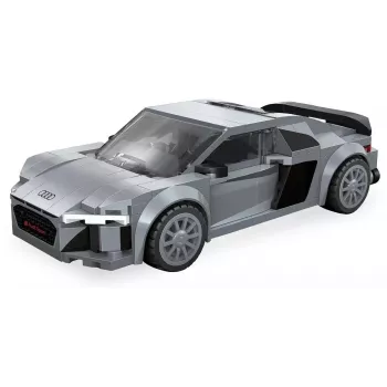 Jamara CaDA Audi R8 Coupé conjunto de blocos de construção à escala 1:24 – 272 peças, cinzento, a partir dos 8 anos