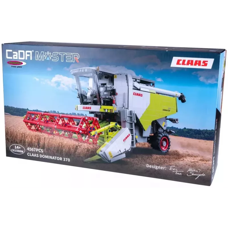 Veículo RC de blocos de construção Jamara Claas Dominator 370 1:18 2,4GHz (1000+ peças) 14+