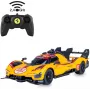 Carro desportivo RC Jamara Ferrari 499P-N83 1:24 amarelo 2,4 GHz motor elétrico