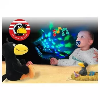 Jamara projetor de estrelas LED luz noturna Der kleine Rabe Socke 6M