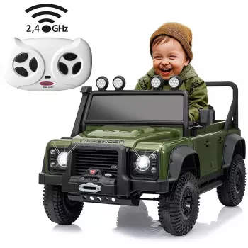 Veículo a pedais Land Rover Defender 110 SVX Green 2,4GHz Li-Po Jamara