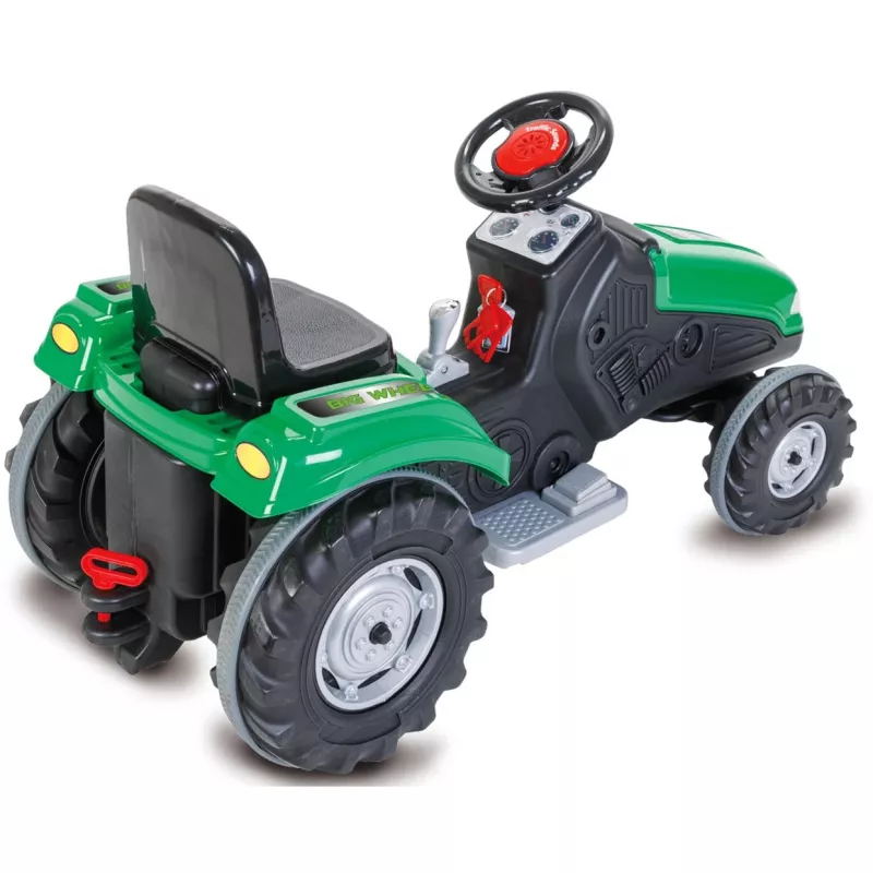 Trator de passeio Jamara Big Wheel 12V verde 3+