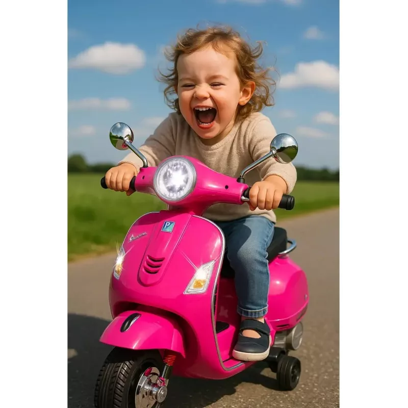 Veículo a pedais Vespa GTS 125 Pink Li-Power 12.6 Jamara