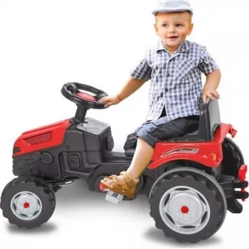 Jamara Strong Bull Trator de pedais vermelho 3+