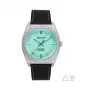 Relógio unissexo JASON HYDE JH10015 40mm mostrador preto bracelete de tecido preto