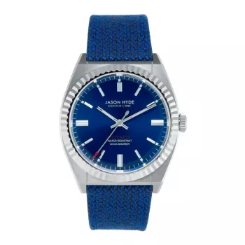 Relógio de quartzo de homem JASON HYDE MAN JH10030 40mm mostrador preto bracelete de tecido preta