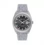 JASON HYDE MAN JH30001 Relógio de Quartzo 40mm Mostrador Preto Bracelete de Tecido Preto