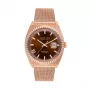 Relógio de quartzo JASON HYDE MAN JH30005 40 mm mostrador azul bracelete de malha de aço inoxidável prateada
