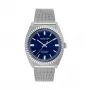 Relógio de quartzo analógico de homem Jason Hyde JH10005 40mm caixa de aço inoxidável bracelete de pele castanha