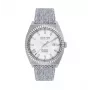 Jason Hyde relógio de homem analógico de quartzo JH30000 40mm aço inoxidável mostrador preto bracelete de pele genuína