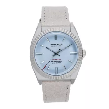 Relógio unissexo JASON HYDE JH10017 40 mm mostrador azul pulseira de tecido PET reciclado