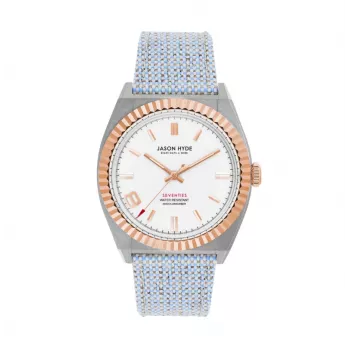 Relógio de quartzo analógico de mulher JASON HYDE JH20015 prateado aço inoxidável 36mm
