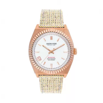 Relógio para mulher JASON HYDE JH20013 prateado aço inoxidável 36 mm quartzo analógico