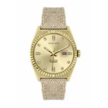 Relógio de mulher JASON HYDE JH20021 (36 mm) - ouro rosa e pele castanha