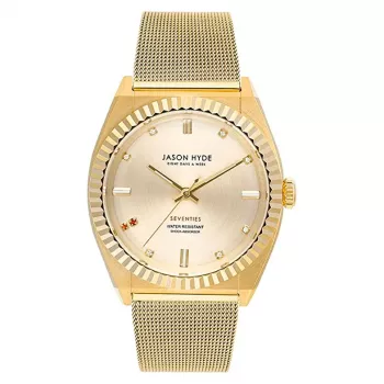 Relógio de mulher JASON HYDE JH20022 36mm ouro rosa aço inoxidável malha