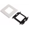 Estrutura de suporte individual JAVEL para 2 módulos M45, 1M, 45x45, branco