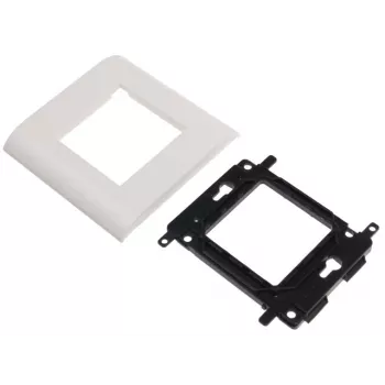 Estrutura de suporte individual JAVEL para 2 módulos M45, 1M, 45x45, branco