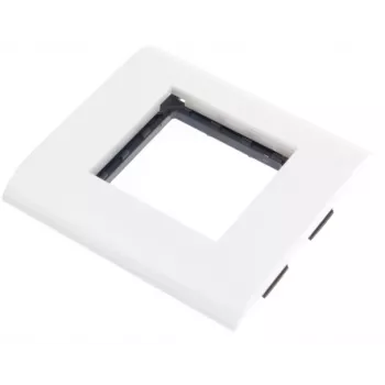 Estrutura de suporte individual JAVEL para 2 módulos M45, 1M, 45x45, branco