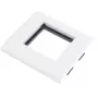 Estrutura de suporte individual JAVEL para 2 módulos M45, 1M, 45x45, branco